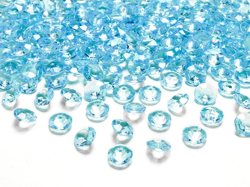 Diamant Konfetti, türkis, 12mm (1 VPE / 100 Stk.) - FeierGlanz